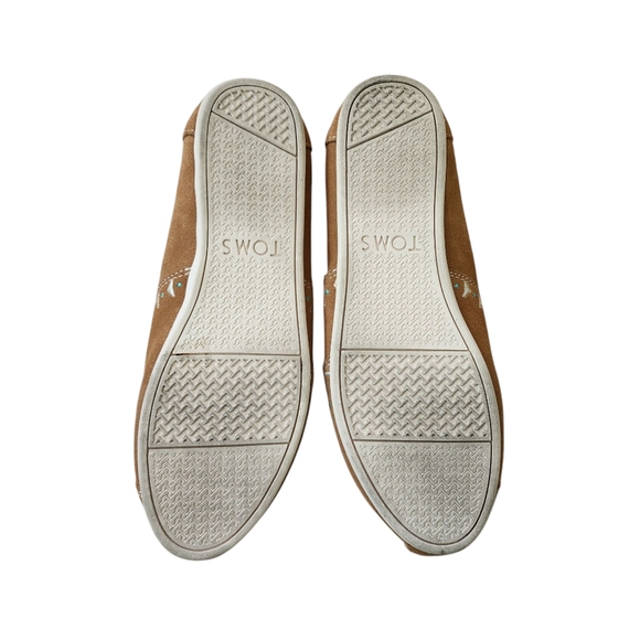 Toms Embroidered Suede Classic Slip On Brown 6.5 - Picture 6 of 6